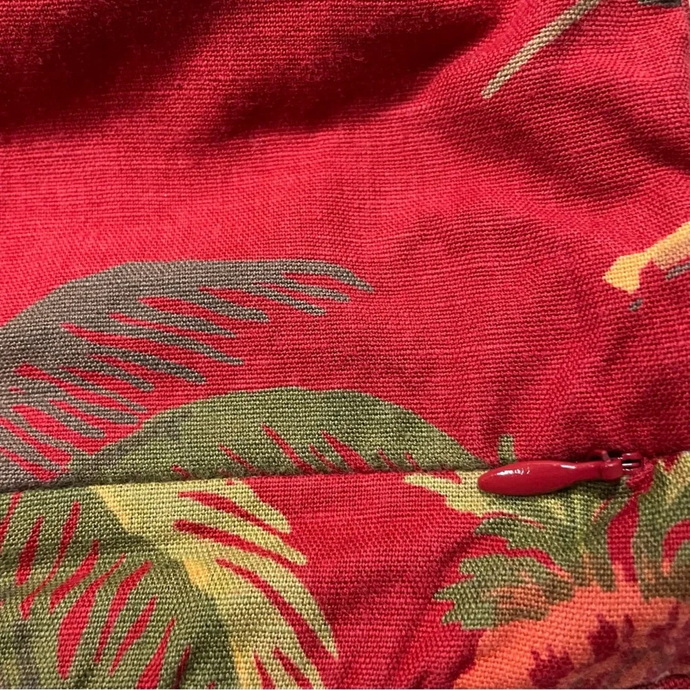 Pottery Barn Red Square Throw Pillow Covers,‎ Set of Two